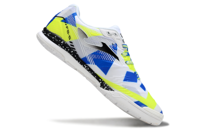 Men's Joma Top Flex IC Football Shoes - White/Blue/Yellow