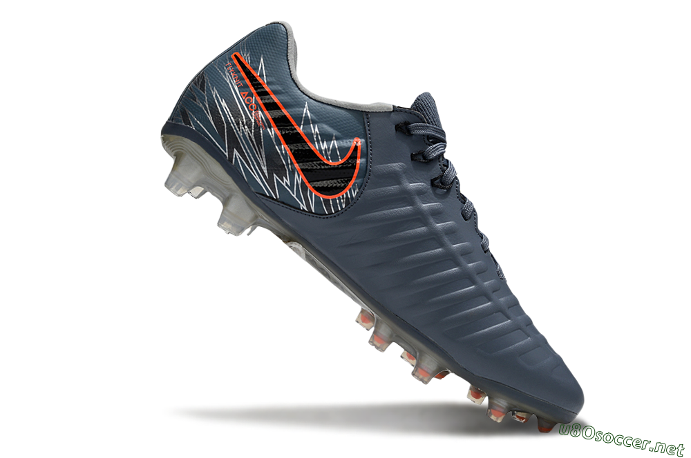 Men's Nike Tiempo Legend 10 Elite FG Football Boots - Grey/Black/Red 4