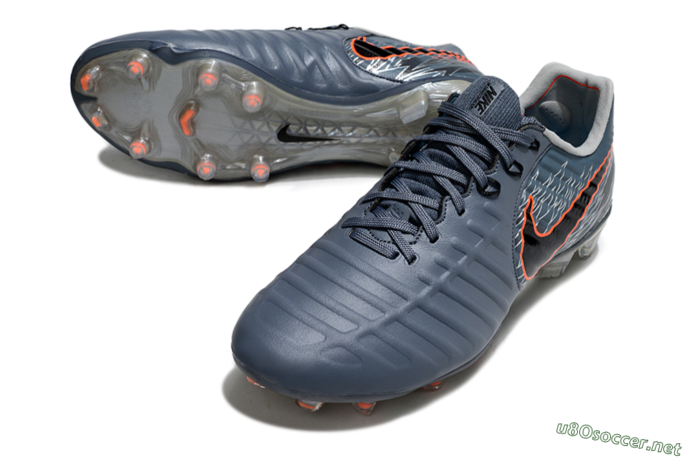 Men's Nike Tiempo Legend 10 Elite FG Football Boots - Grey/Black/Red 3