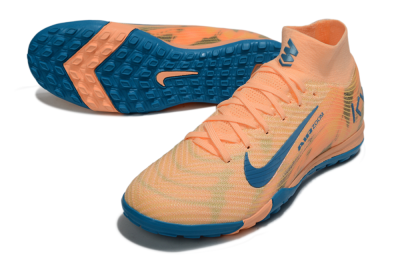 Unisex Nike Air Zoom Mercurial Superfly 10 Elite TF Football Shoes - Pink/Blue/Yellow