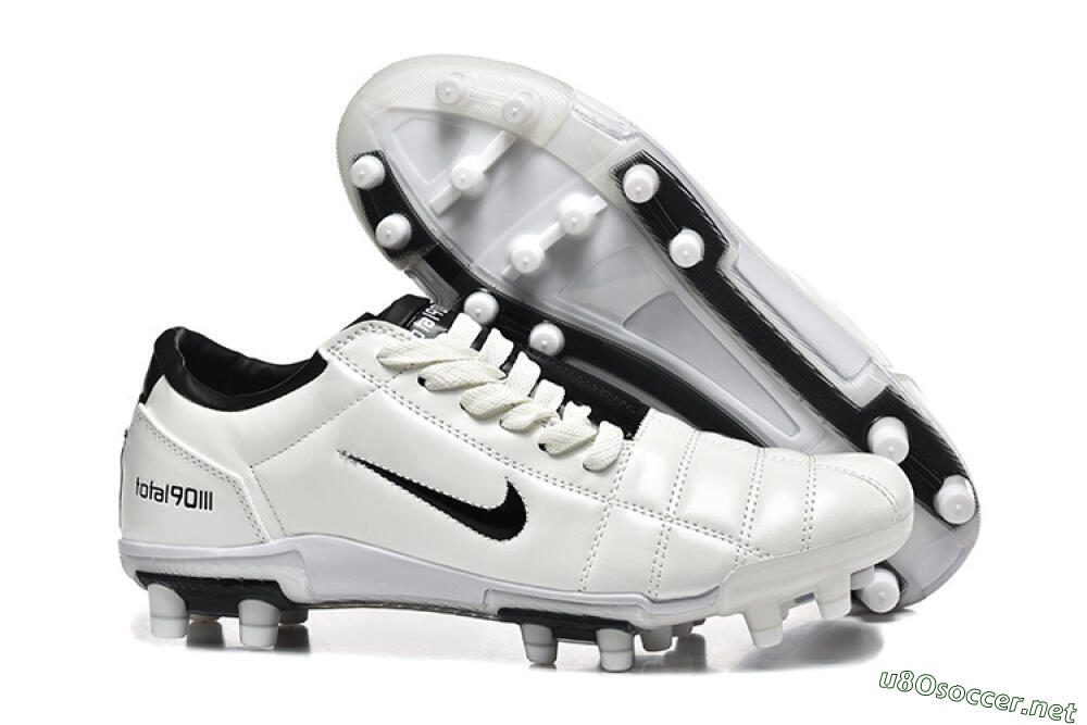Men's Nike Air Zoom Total 90 III FG Football Boots - White/Black 2