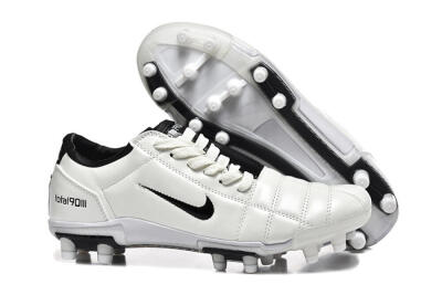 Men's Nike Air Zoom Total 90 III FG Football Boots - White/Black