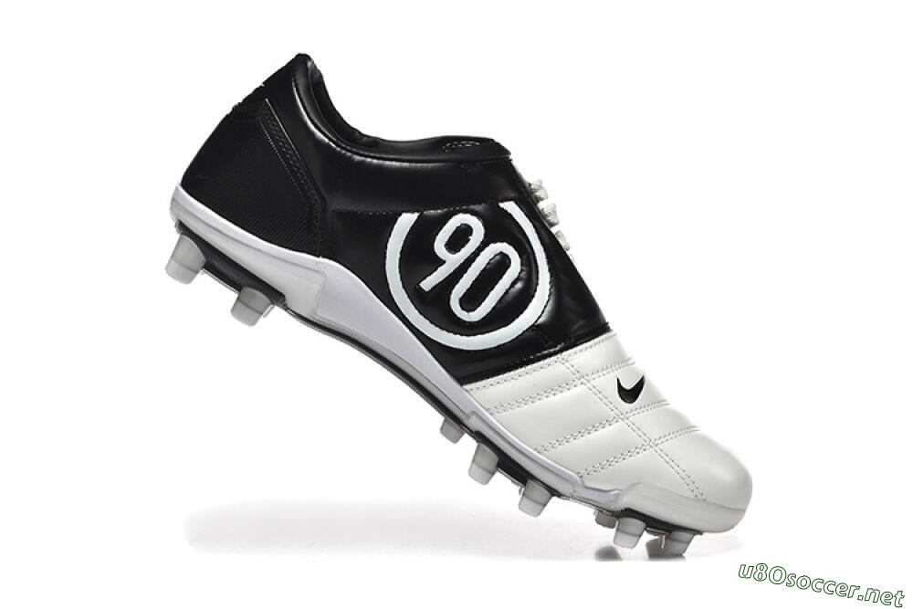 Men's Nike Air Zoom Total 90 III FG Football Boots - White/Black 7