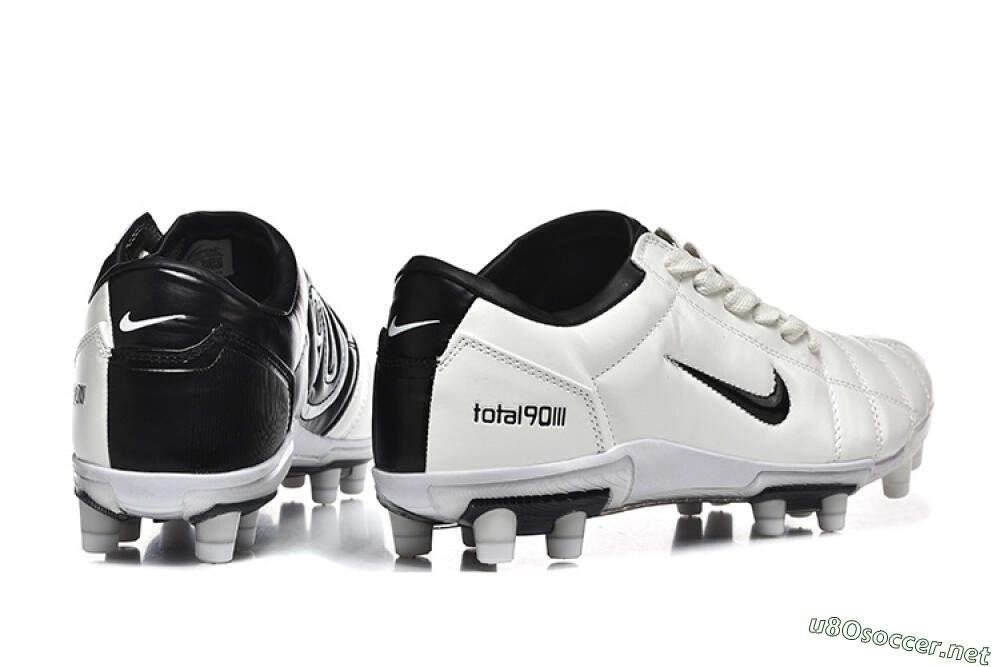 Men's Nike Air Zoom Total 90 III FG Football Boots - White/Black 9