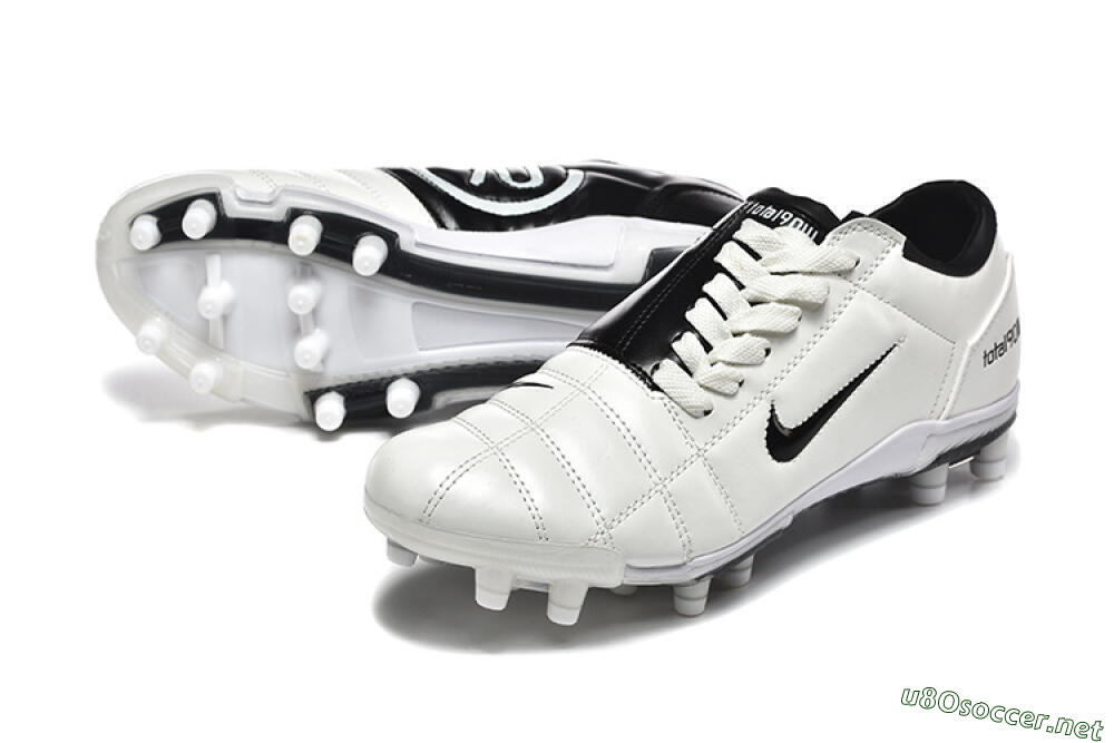 Men's Nike Air Zoom Total 90 III FG Football Boots - White/Black 3