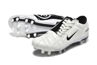 Men's Nike Air Zoom Total 90 III FG Football Boots - White/Black