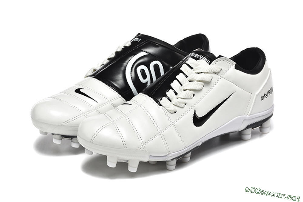 Men's Nike Air Zoom Total 90 III FG Football Boots - White/Black 5