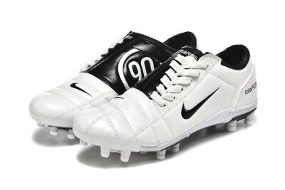 Men's Nike Air Zoom Total 90 III FG Football Boots - White/Black