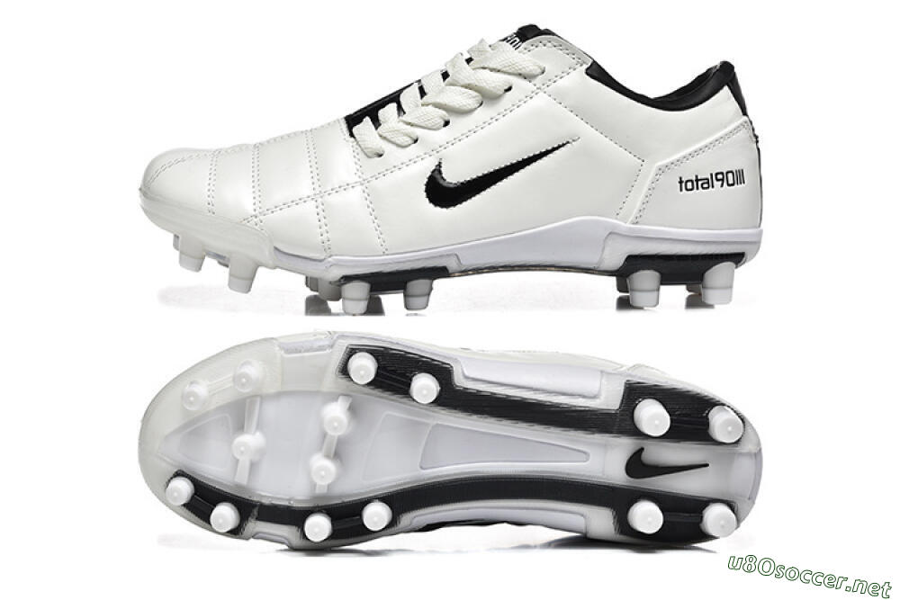 Men's Nike Air Zoom Total 90 III FG Football Boots - White/Black 1