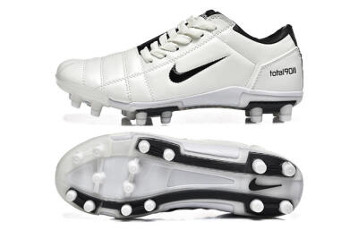 Men's Nike Air Zoom Total 90 III FG Football Boots - White/Black