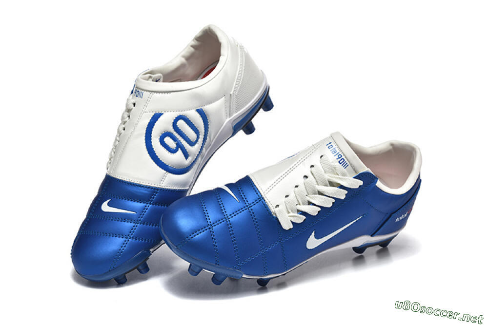 Men's Nike Air Zoom Total 90 III FG Football Boots - Blue/White 6