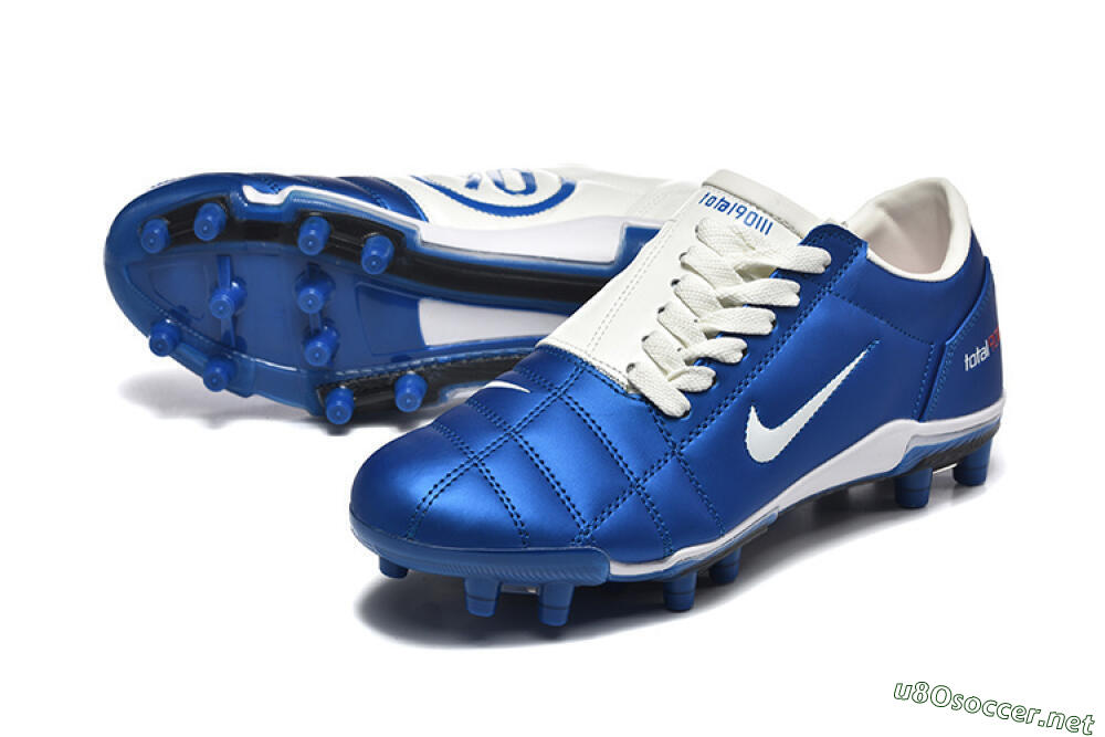 Men's Nike Air Zoom Total 90 III FG Football Boots - Blue/White 3