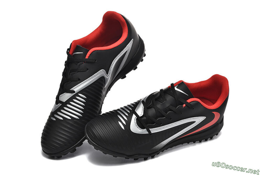 Men's Nike Phantom 6 Elite TF Football Shoes - Blue/Silver/Red 6