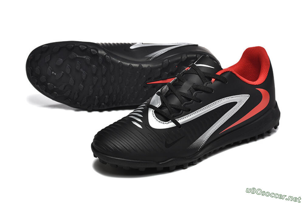 Men's Nike Phantom 6 Elite TF Football Shoes - Blue/Silver/Red 3