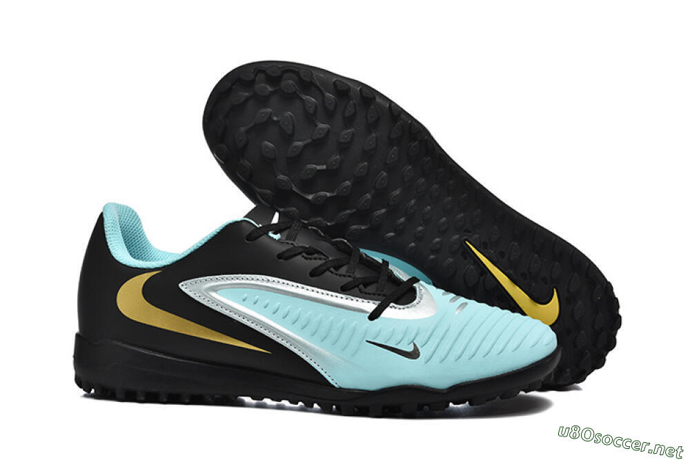 Men's Nike Phantom 6 Elite TF Football Shoes - Jade/Silver/Black 2