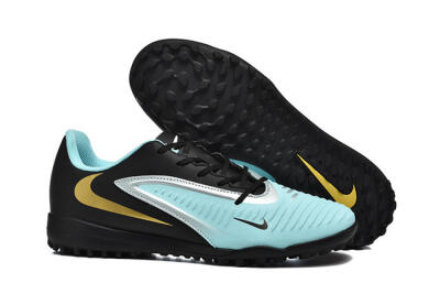 Men's Nike Phantom 6 Elite TF Football Shoes - Jade/Silver/Black