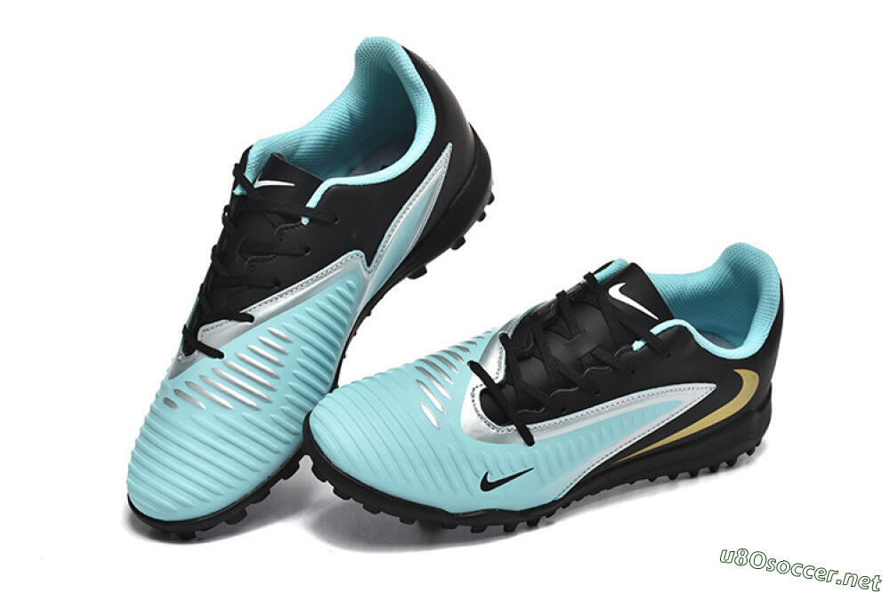 Men's Nike Phantom 6 Elite TF Football Shoes - Jade/Silver/Black 6