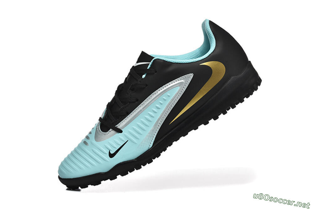 Men's Nike Phantom 6 Elite TF Football Shoes - Jade/Silver/Black 8