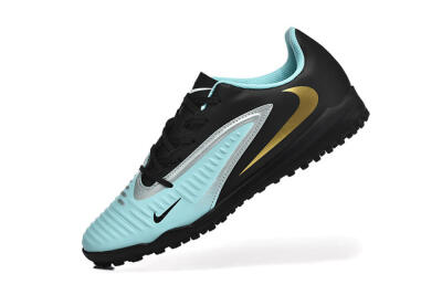 Men's Nike Phantom 6 Elite TF Football Shoes - Jade/Silver/Black