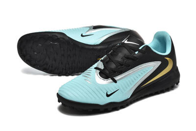 Men's Nike Phantom 6 Elite TF Football Shoes - Jade/Silver/Black