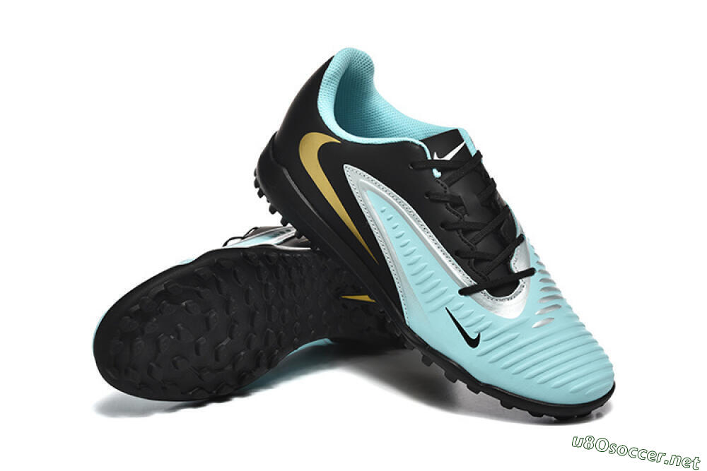 Men's Nike Phantom 6 Elite TF Football Shoes - Jade/Silver/Black 4