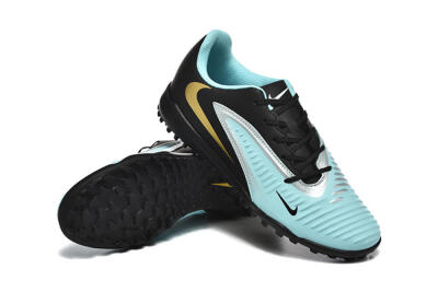 Men's Nike Phantom 6 Elite TF Football Shoes - Jade/Silver/Black