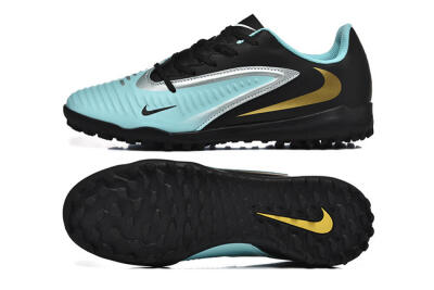 Men's Nike Phantom 6 Elite TF Football Shoes - Jade/Silver/Black