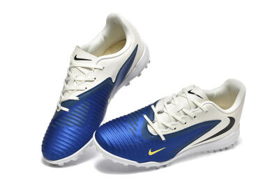 Men's Nike Phantom 6 Elite TF Football Shoes - Blue/White/Black