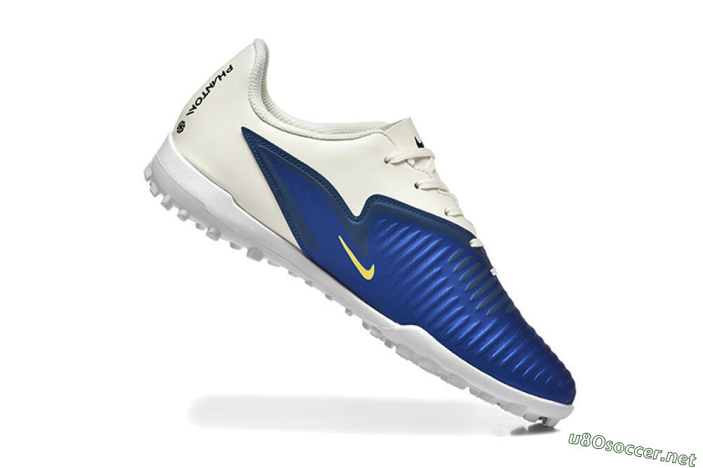 Men's Nike Phantom 6 Elite TF Football Shoes - Blue/White/Black 7