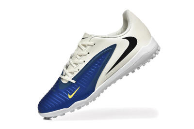 Men's Nike Phantom 6 Elite TF Football Shoes - Blue/White/Black