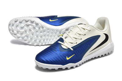 Men's Nike Phantom 6 Elite TF Football Shoes - Blue/White/Black