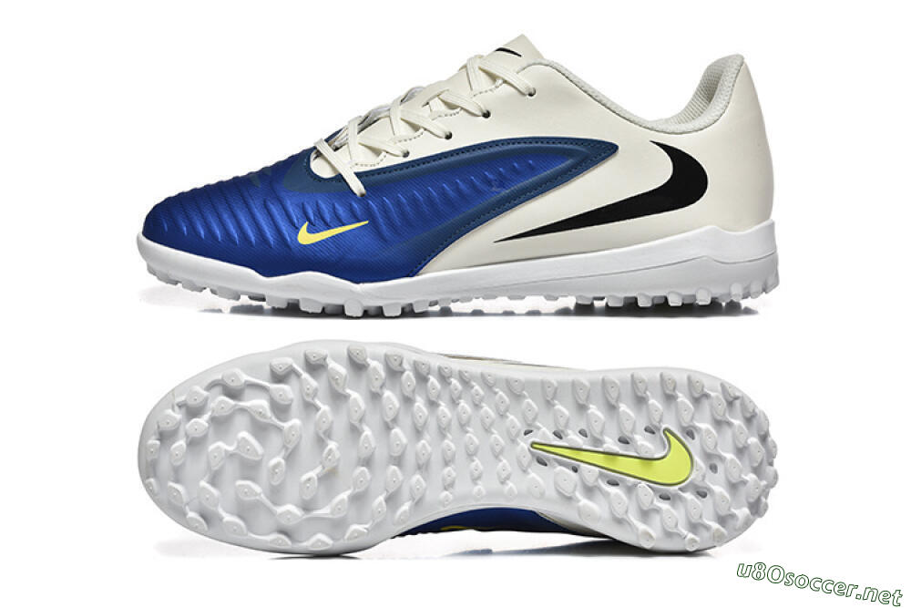 Men's Nike Phantom 6 Elite TF Football Shoes - Blue/White/Black 1