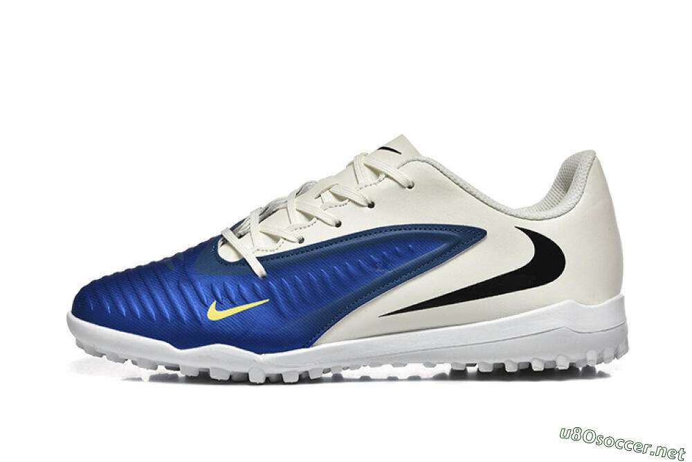 Men's Nike Phantom 6 Elite TF Football Shoes - Blue/White/Black 0