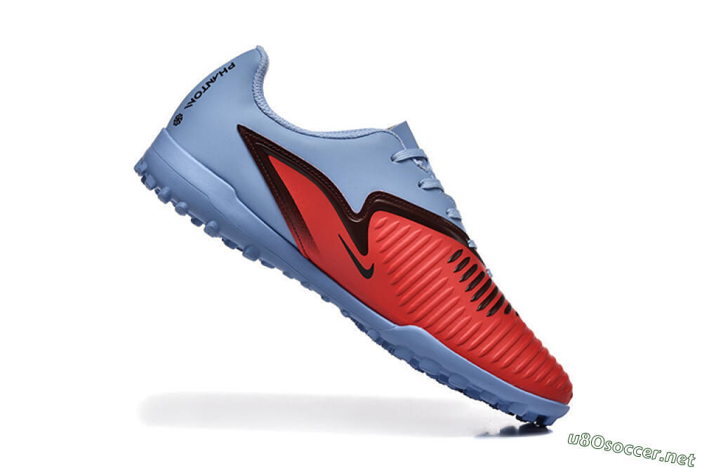 Men's Nike Phantom 6 Elite TF Football Shoes - Red/Blue/Black 7
