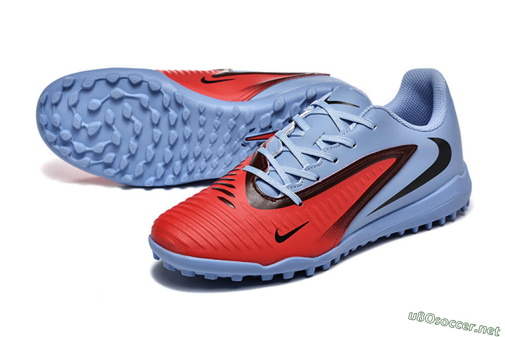 Men's Nike Phantom 6 Elite TF Football Shoes - Red/Blue/Black 3