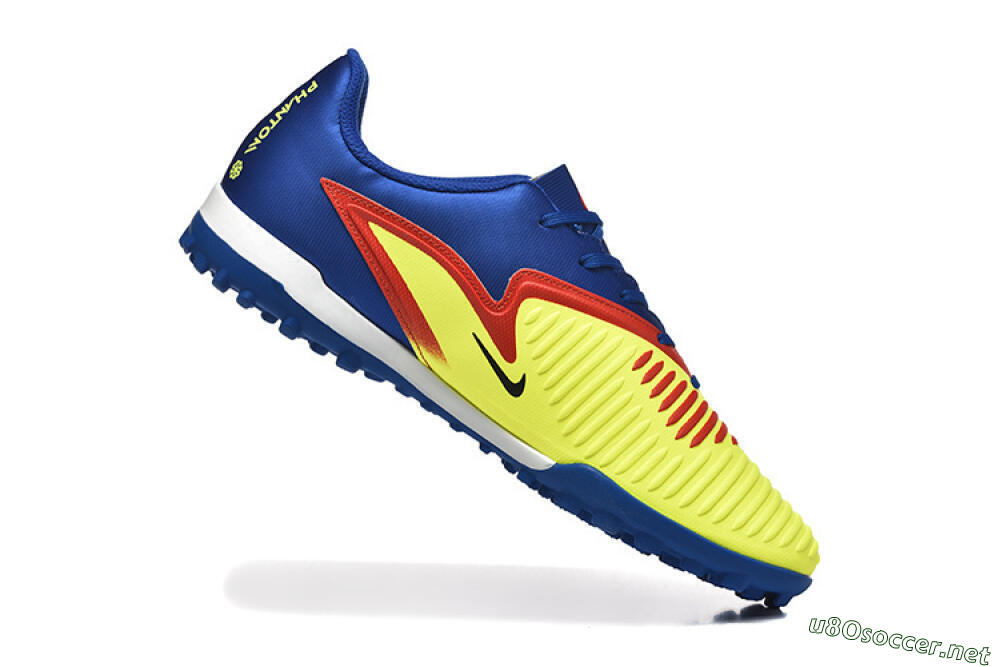 Men's Nike Phantom 6 Elite TF Football Shoes - Yellow/Red/Blue 7