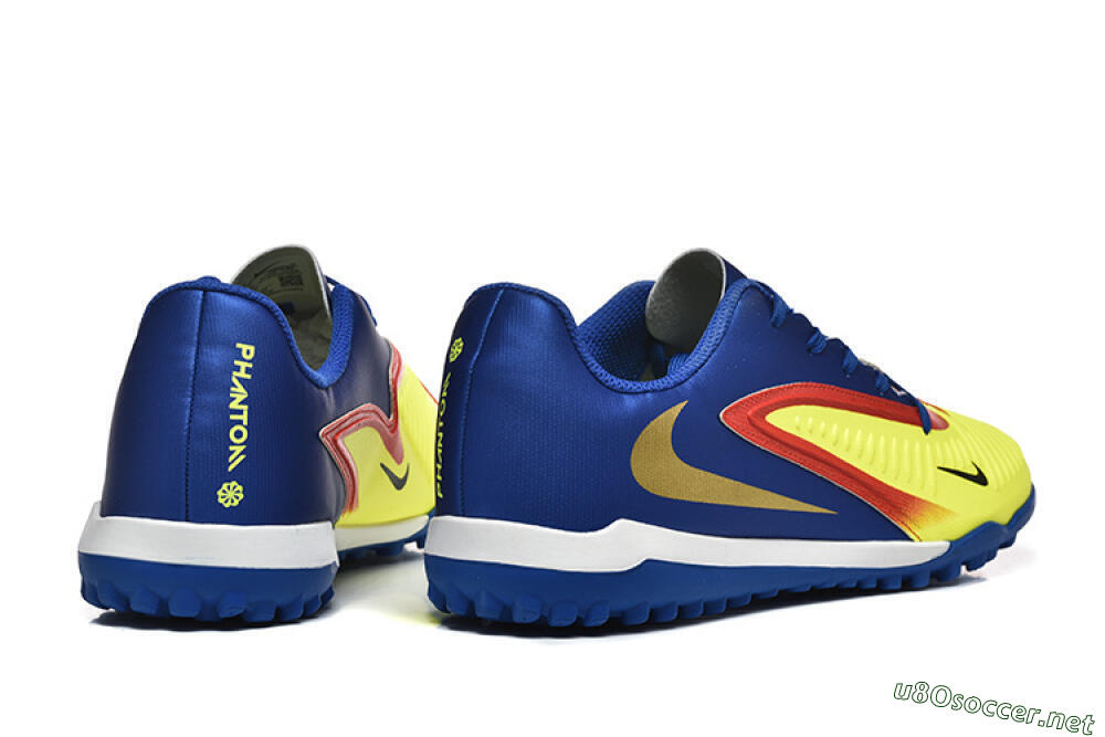 Men's Nike Phantom 6 Elite TF Football Shoes - Yellow/Red/Blue 9