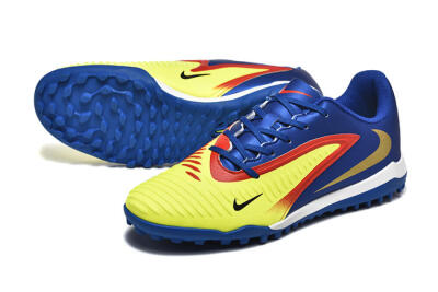 Men's Nike Phantom 6 Elite TF Football Shoes - Yellow/Red/Blue