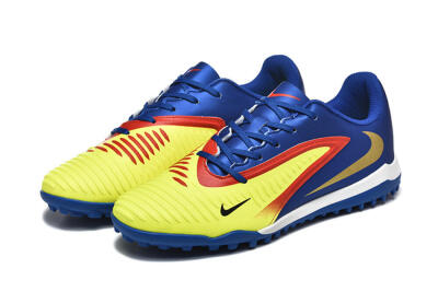 Men's Nike Phantom 6 Elite TF Football Shoes - Yellow/Red/Blue