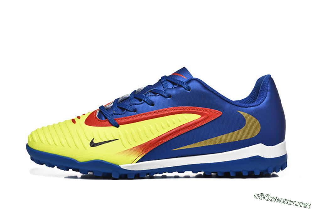 Men's Nike Phantom 6 Elite TF Football Shoes - Yellow/Red/Blue 0