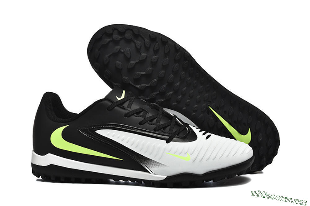 Men's Nike Phantom 6 Elite TF Football Shoes - White/Black/Yellow 2
