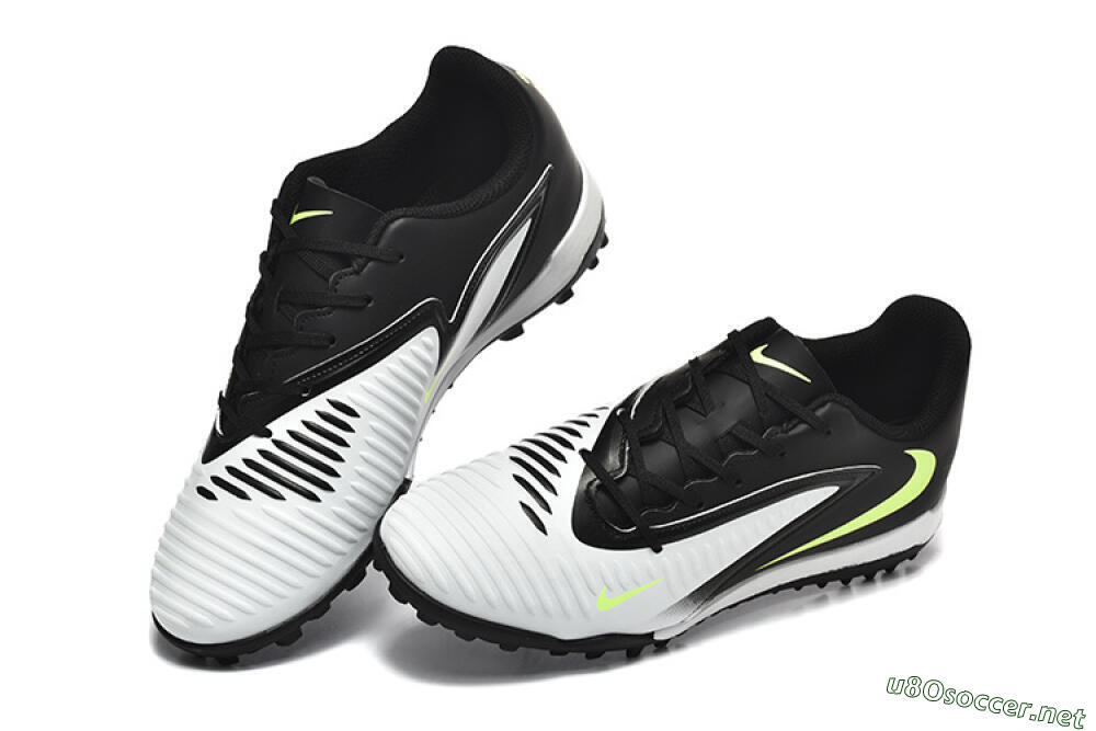 Men's Nike Phantom 6 Elite TF Football Shoes - White/Black/Yellow 6