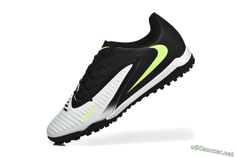 Men's Nike Phantom 6 Elite TF Football Shoes - White/Black/Yellow 8