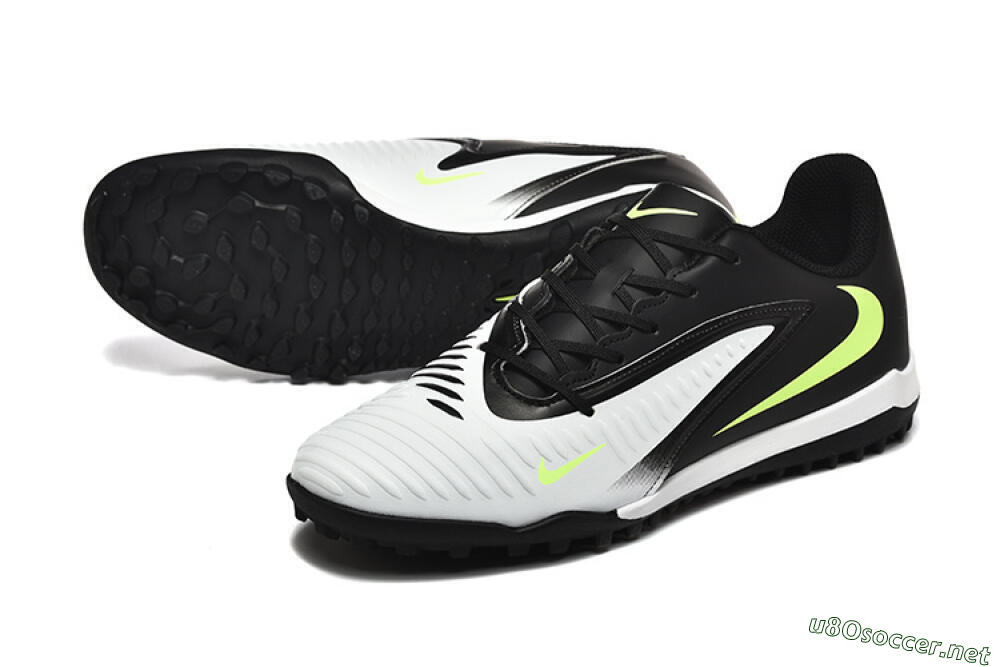 Men's Nike Phantom 6 Elite TF Football Shoes - White/Black/Yellow 3