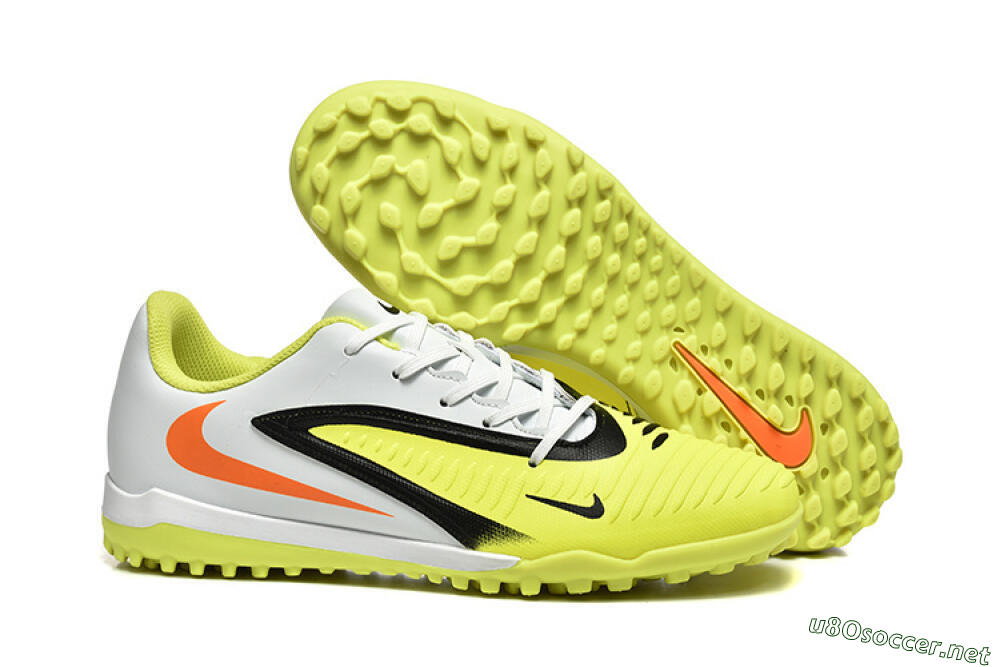 Men's Nike Phantom 6 Elite TF Football Shoes - Yellow/White/Red 2