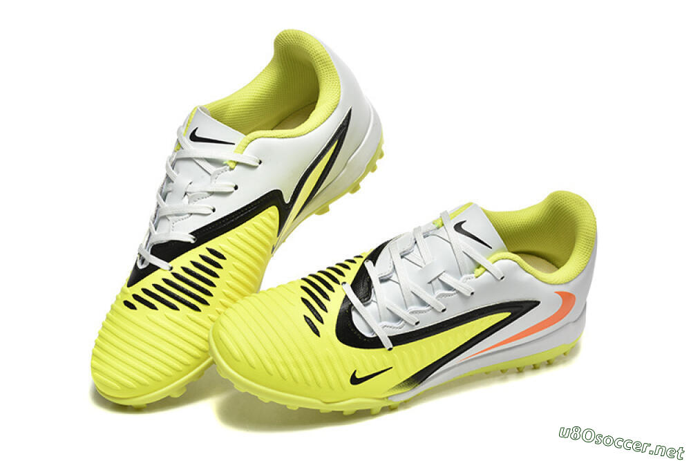 Men's Nike Phantom 6 Elite TF Football Shoes - Yellow/White/Red 6