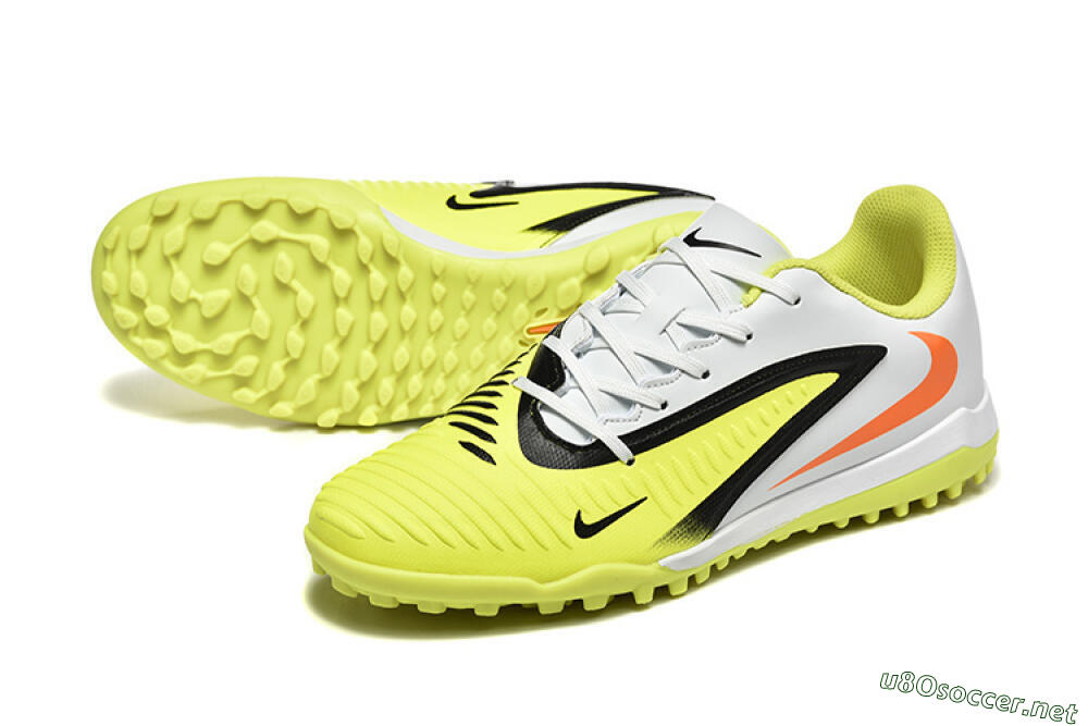 Men's Nike Phantom 6 Elite TF Football Shoes - Yellow/White/Red 3