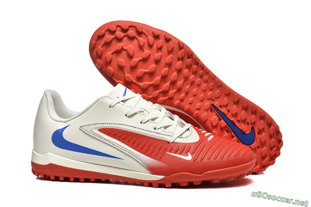 Men's Nike Phantom 6 Elite TF Football Shoes - Red/White/Blue 2