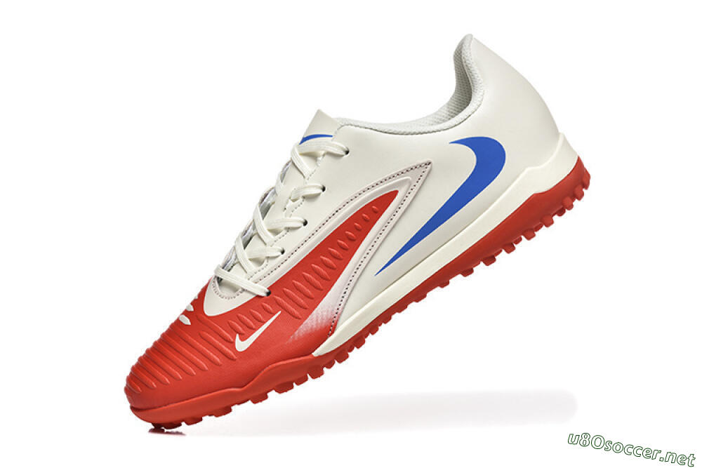 Men's Nike Phantom 6 Elite TF Football Shoes - Red/White/Blue 8
