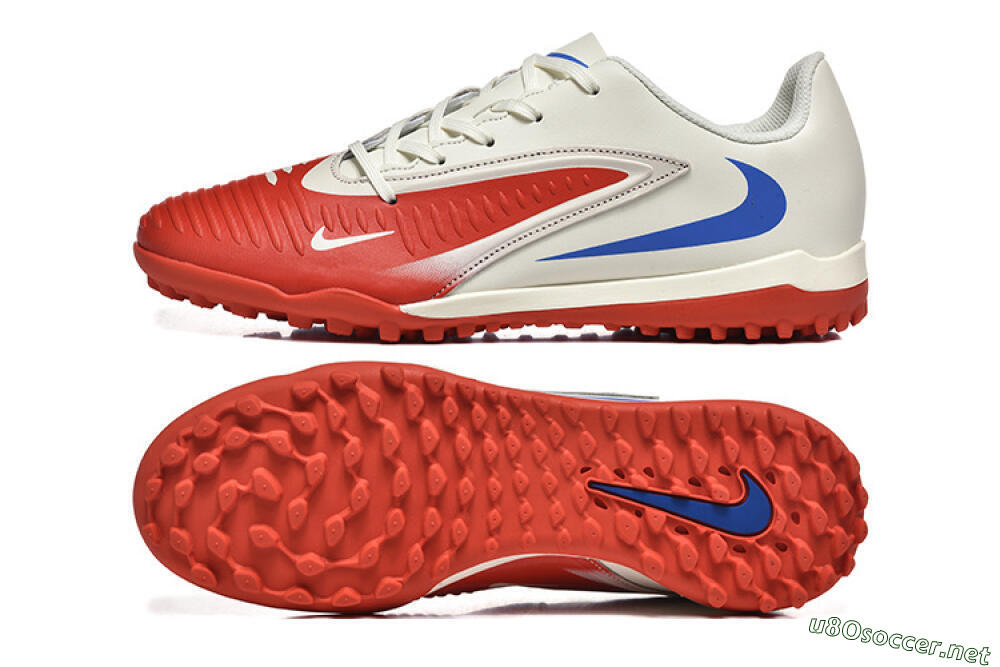 Men's Nike Phantom 6 Elite TF Football Shoes - Red/White/Blue 1